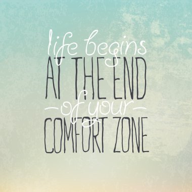 Motivasyonel grunge poster 