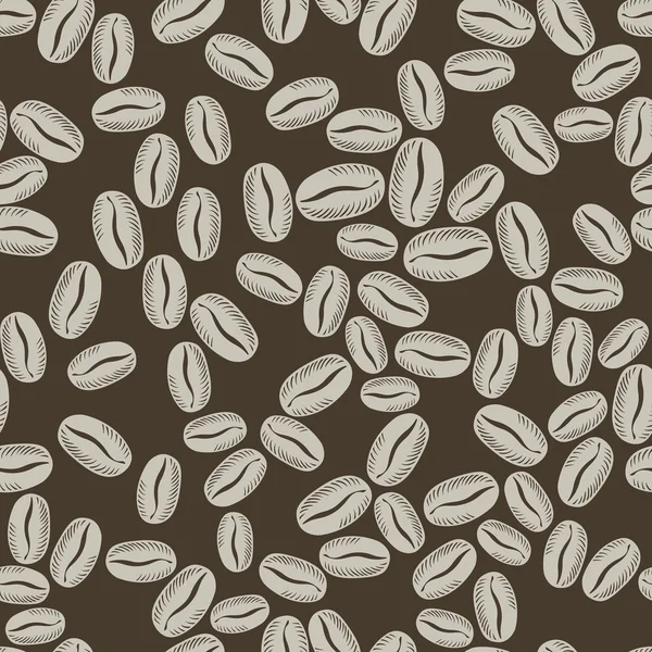 커피 콩 패턴 — 스톡 벡터