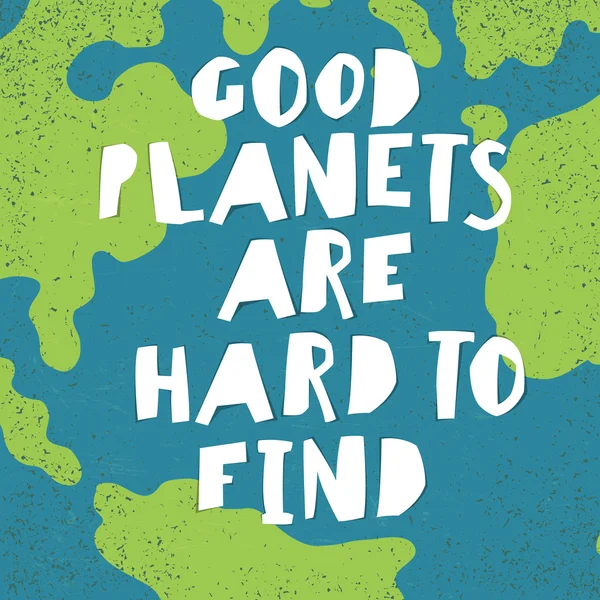 Earth Day zitiert inspirierende Zitate. — Stockvektor