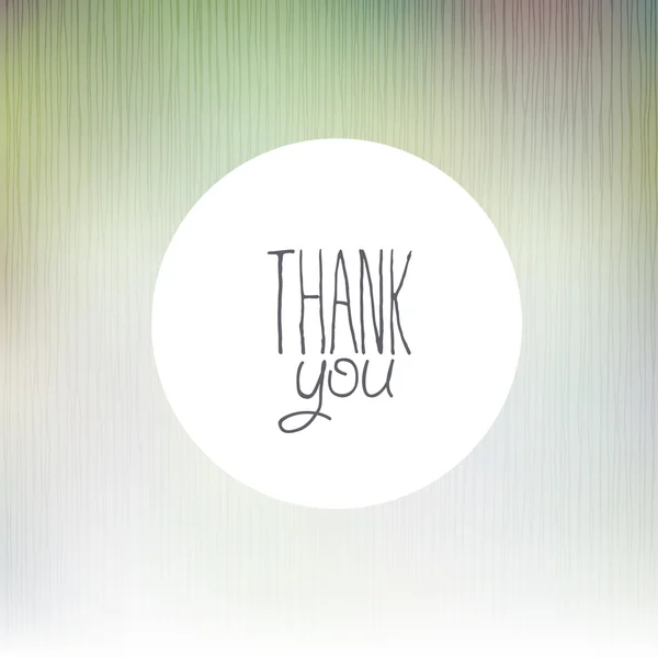 Thank you card — Stock Vector