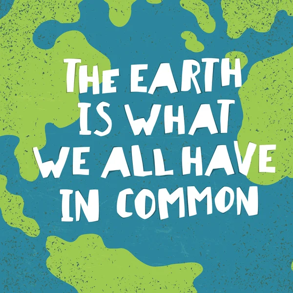 Earth Day zitiert inspirierende Zitate. — Stockvektor