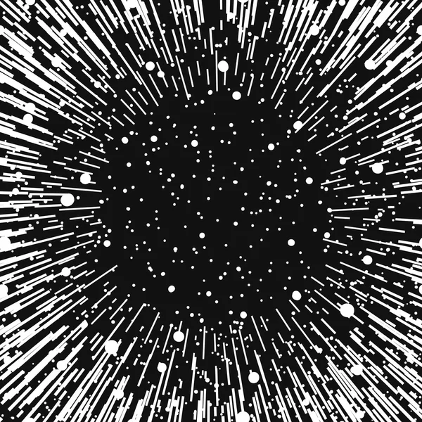 Big bang monochrome — Image vectorielle