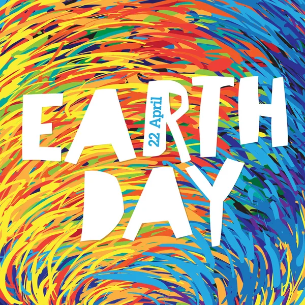 Logo del Día de la Tierra. 22 de abril . — Vector de stock