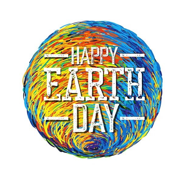 Плакат Дня Земли. Земной шар . — стоковый вектор