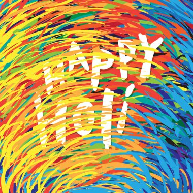 Mutlu bayramlar kart vektörü