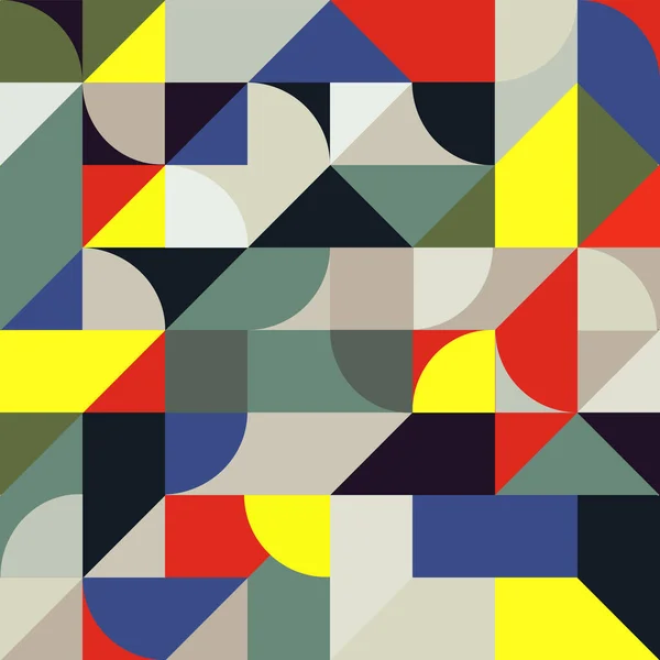 Mehrfarbige Abstrakte Geometrische Formen Hintergrund Vektorhintergrund — Stockvektor
