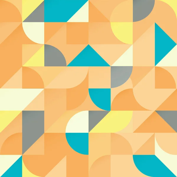 Pastel Colores Abstractos Geométricos Formas Fondo Vector Sin Costura — Vector de stock