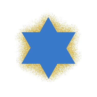 Mavi Magen David 'in (Davut' un yıldızı) temsilcisi. Altın gölgeyle.