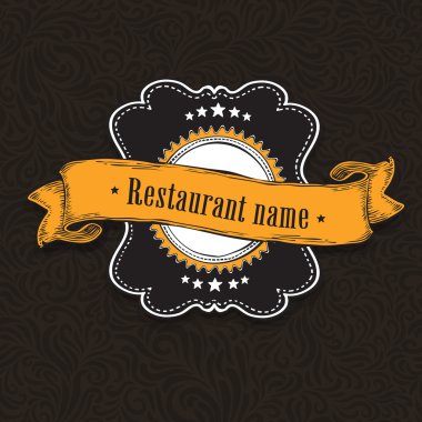 Ahşap doku Vintage etiket