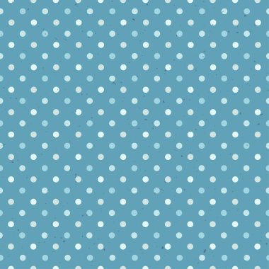 Mavi dokulu Polka Dot