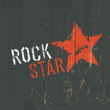 Rock yıldız çizim