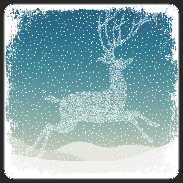 Joyeux Noël carte de voeux — Image vectorielle