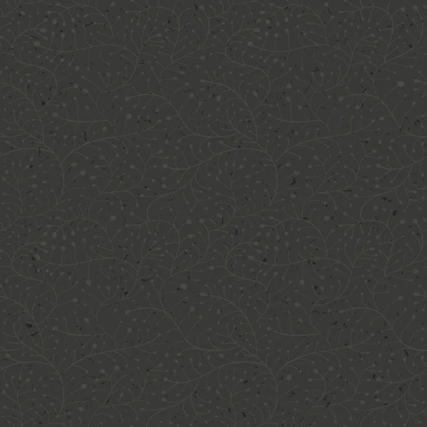 Donkere naadloze bloemmotief — Stockvector
