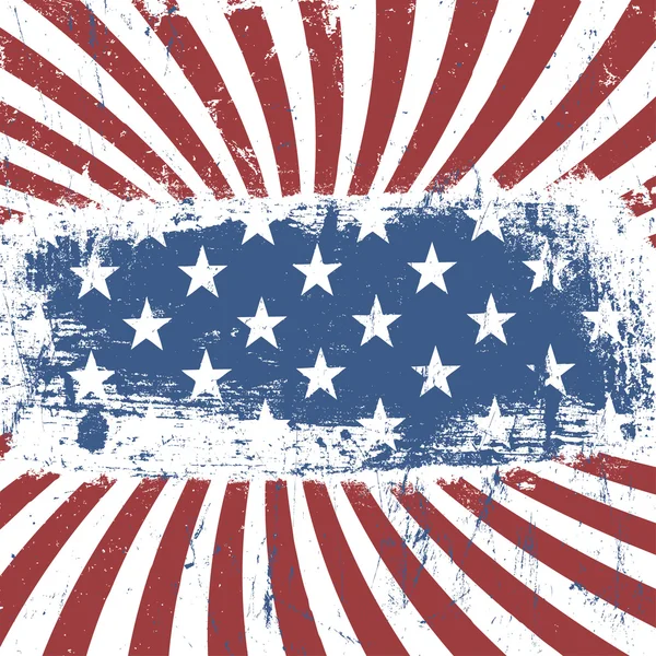 Amerikanische patriotische Vintage Hintergrund — Stockvektor