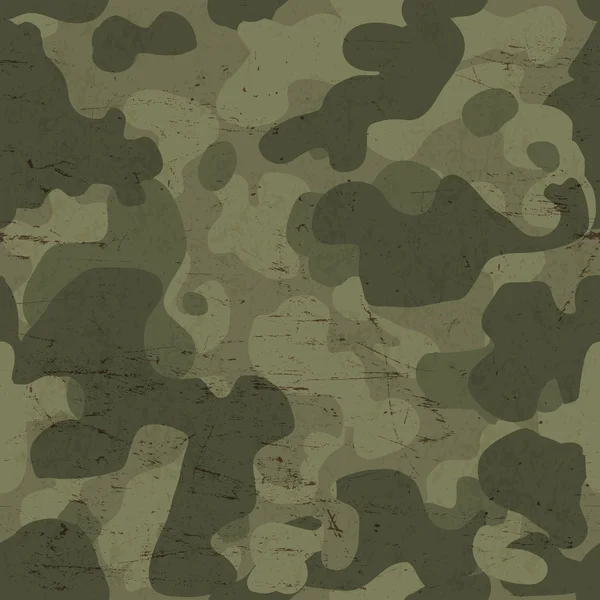 Militärt kamouflage sömlöst mönster — Stock vektor