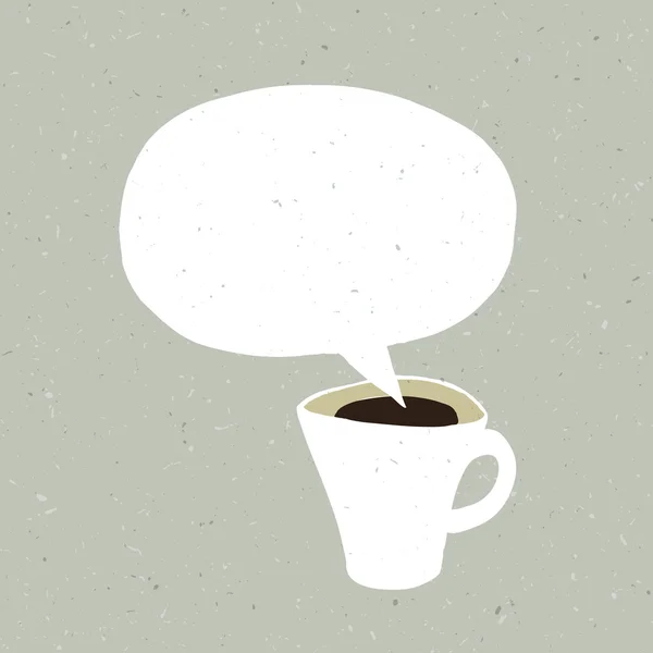 Пузырь кофейной чашки — стоковый вектор