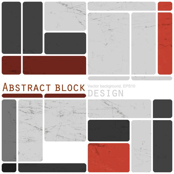 Diseño abstracto de bloques retro — Vector de stock