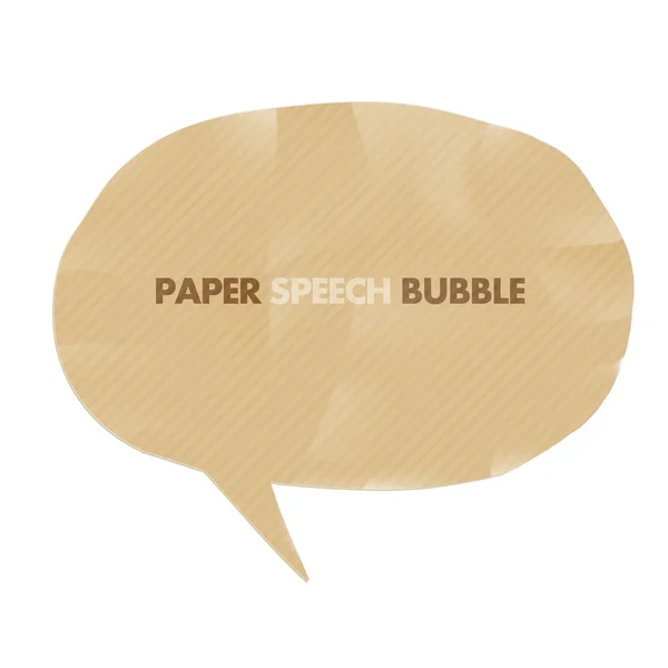 Paper speech bubble — Stock Vector