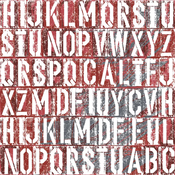 Vieux fond de type typographie — Image vectorielle