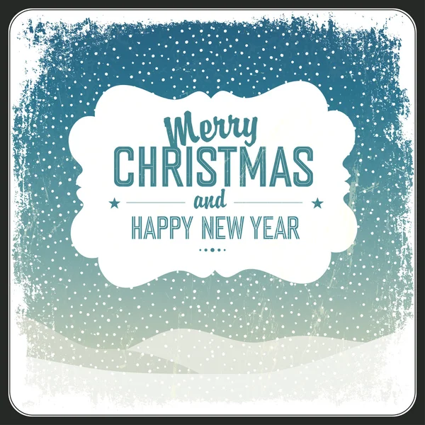 Merry Christmas Greeting Card — Stock Vector