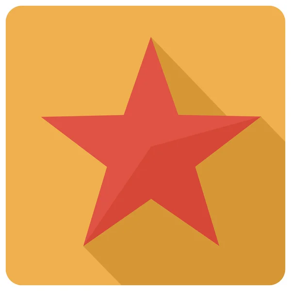 Icono de estrella plana — Vector de stock