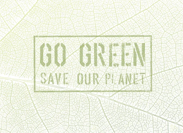 Go Green Konzept — Stockvektor