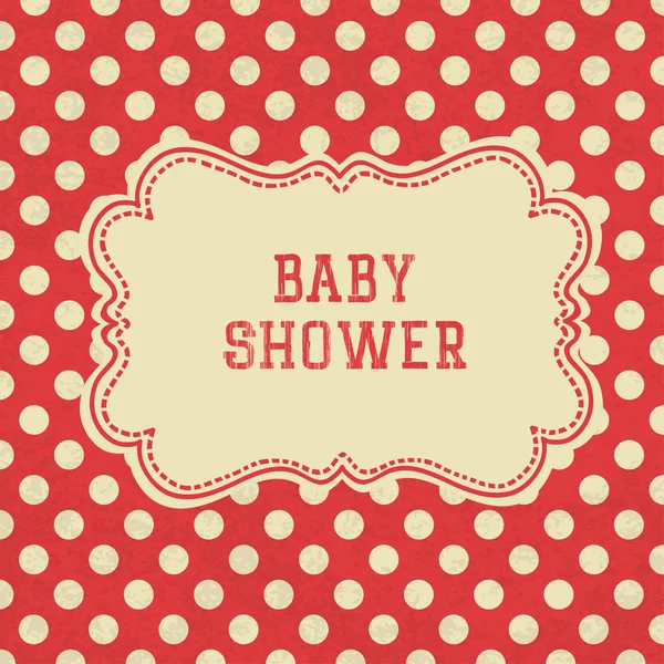 Baby douche kaart — Stockvector