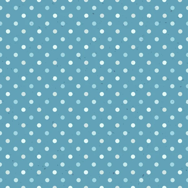 Blauwe getextureerde Polka Dot — Stockvector