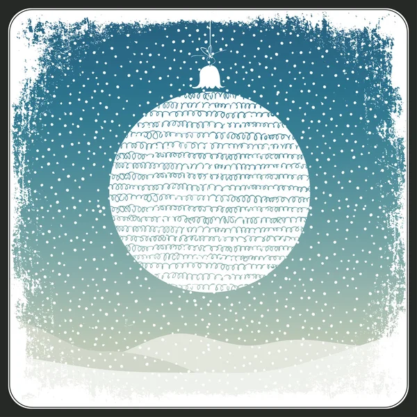 Merry Christmas Ball — Stock Vector