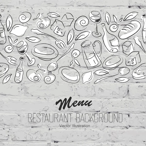 Restaurant Menu Template — Stock Vector