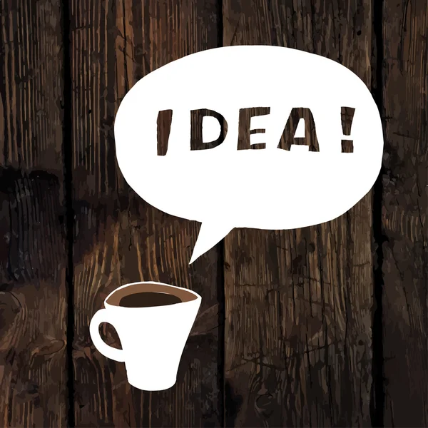 Concepto de idea de café — Vector de stock