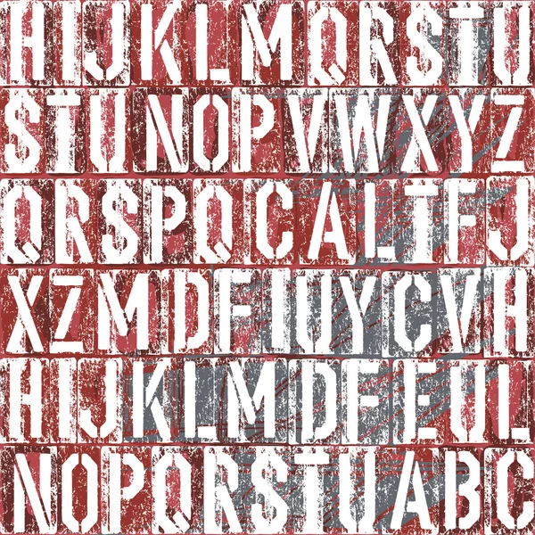 Old letterpress type background — Stock Vector