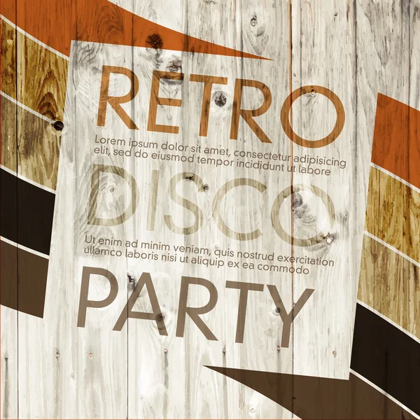 Retro disco feestje — Stockvector