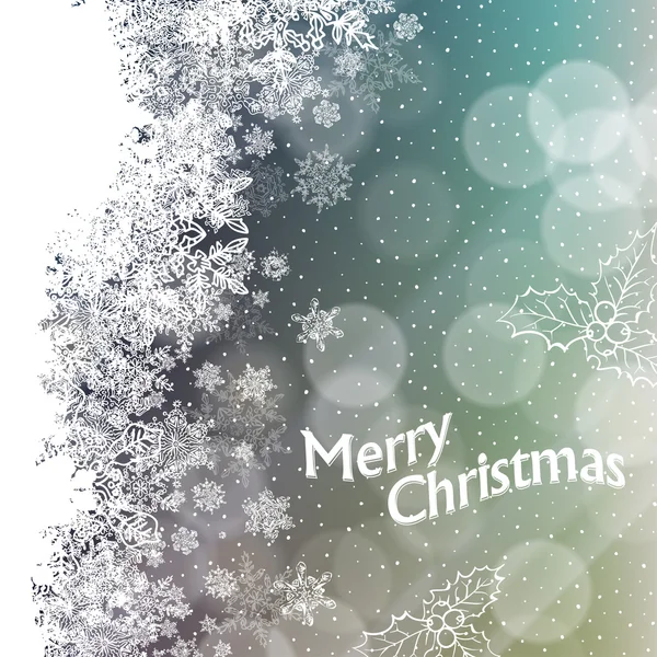 Christmas Snowflakes Background — Stock Vector