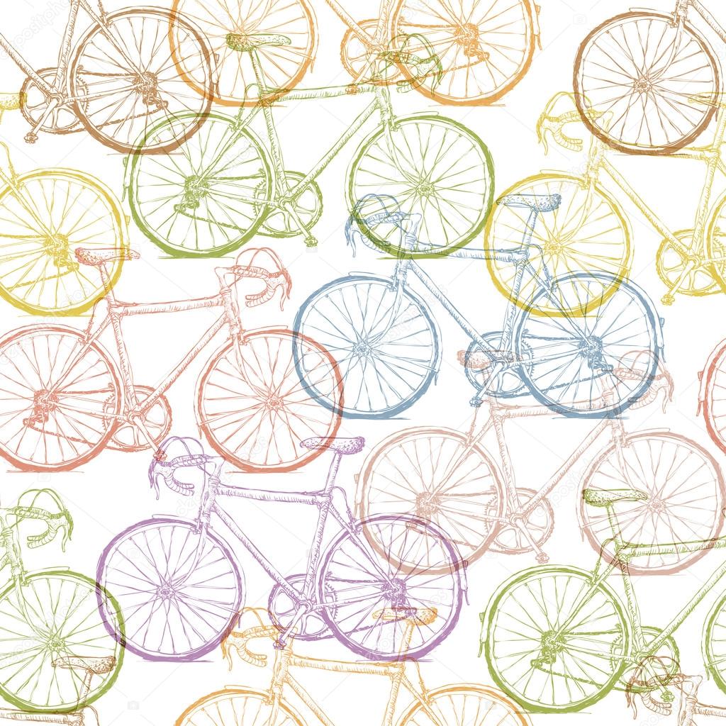 Bicycle Seamless Pattern