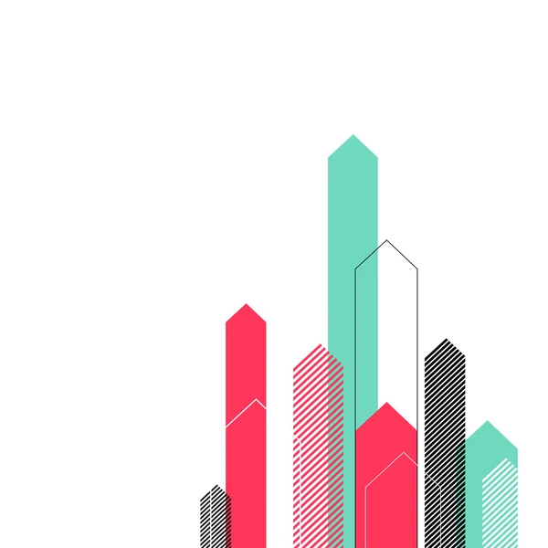 Sfondo con frecce stilizzate verso l'alto — Vettoriale Stock