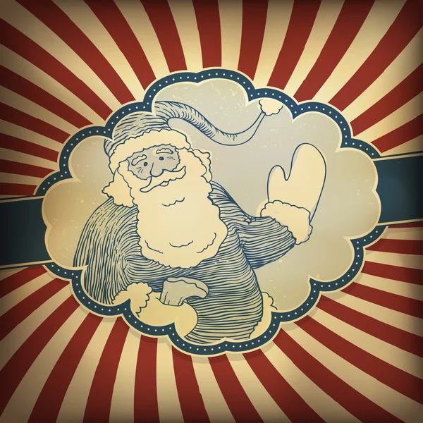 Santa Claus Retro ilustracja — Wektor stockowy