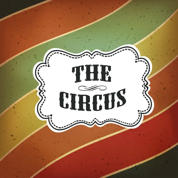 Cartaz abstrato do circo —  Vetores de Stock