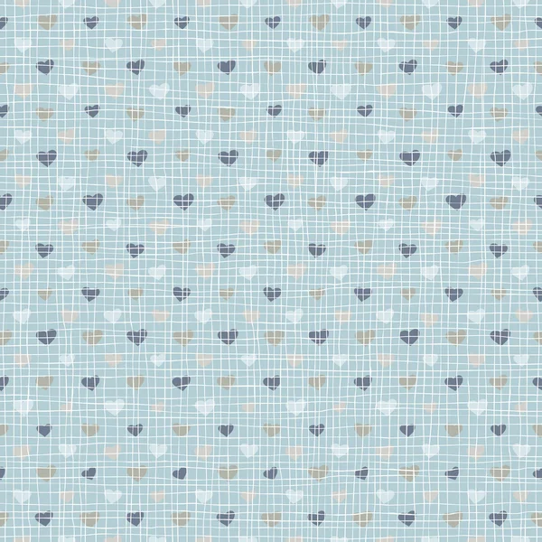 Seamless pattern with hearts — Stock Vector