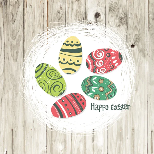 Easter Greeting Card — Stock Vector