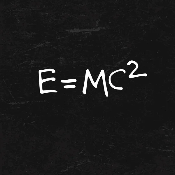 E mc2 φόρμουλα στο Blackboard είναι ίσο — Διανυσματικό Αρχείο