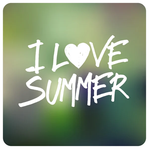 Love Summer Card — Stock Vector