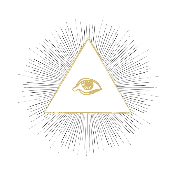 All Seeing Eye — Stock Vector