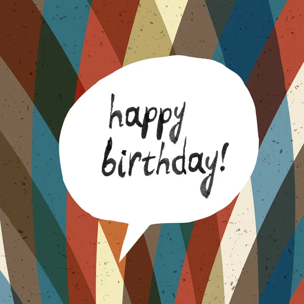 Tarjeta de cumpleaños feliz — Vector de stock