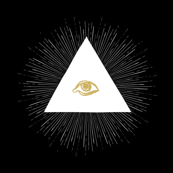 All Seeing Eye — Stock Vector