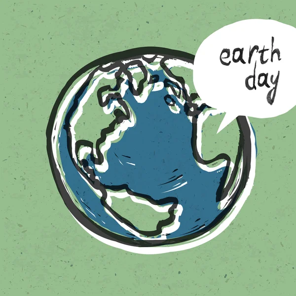 Cartaz do Dia da Terra — Vetor de Stock