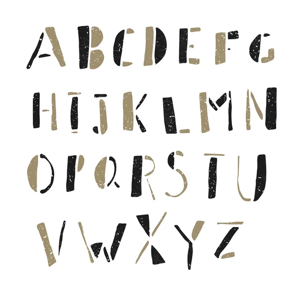 Handritade Doodles alfabetet — Stock vektor