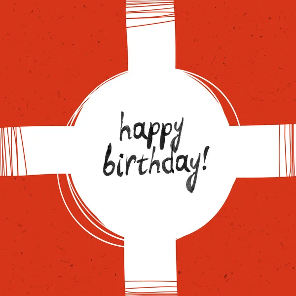 Feliz cumpleaños letras — Vector de stock