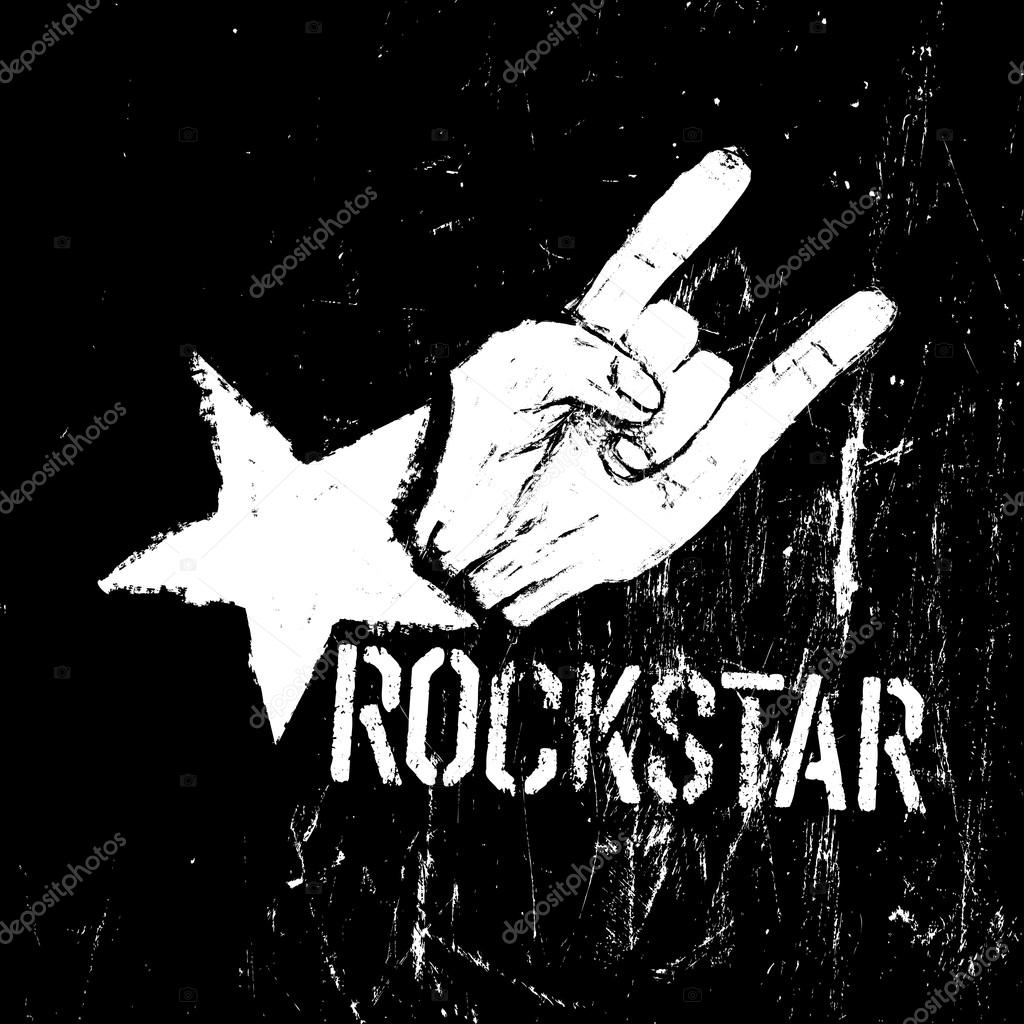 Rockstar symbol, sign