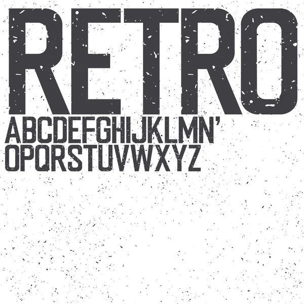 Klassieke Retro alfabet lettertype — Stockvector